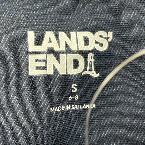 Lands’ End Blue Patchwork Women’s Shirt & Elastic Waist Pants Set Size S - New - Picture 12 of 16